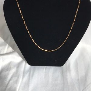 14k Gold Twisted Rope Necklace